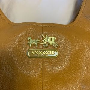 Mustard yellow Coach hobo bag - great condition!
